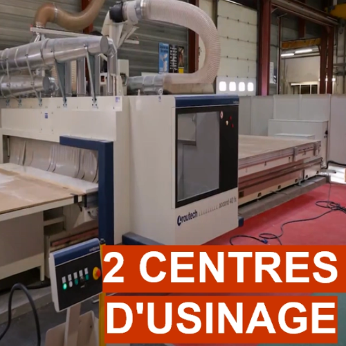 2 centres d'usinage 3 et 5 axes